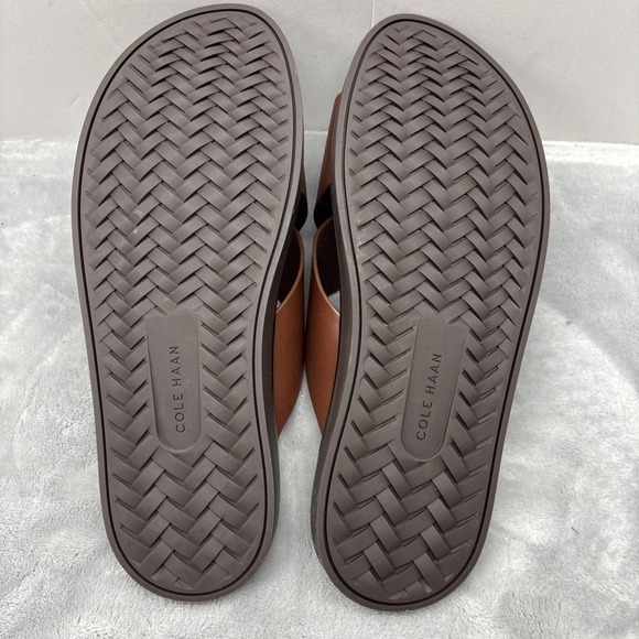 Cole Haan Men\'s Brown Cross Band Sandals Size 9 NIB main image 4